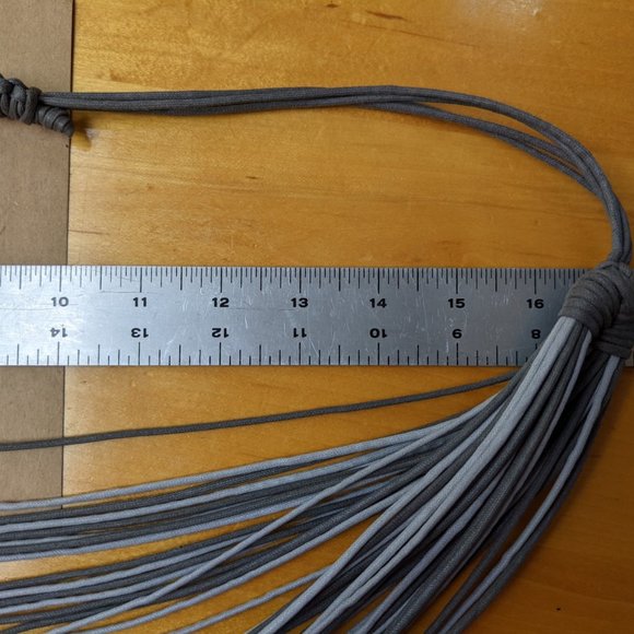 Leather multi-strand necklace with adjustable clasp NEW! - Picture 12 of 12